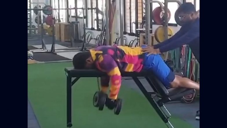 Rishabh Pant Sweats It Out in the Gym to Regain Fitness Ahead of IPL 2024, Shares Workout Video on Instagram Story