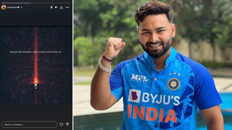 ‘Accept the Situation With a Smile and Move On’ Rishabh Pant Shares Inspirational Quote on Instagram Story Ahead of His Comeback in IPL 2024