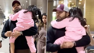 Rohit Sharma Returns to India After Vacation With Family, Video of Indian Cricket Team Captain's Arrival Goes Viral