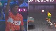 Ronaldinho In Awe! Ex-Footballer's Elated Reaction While Watching World Teqball Championship 2023 Women's Single Final Goes Viral (Watch Video)