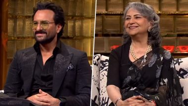 Koffee With Karan S8 Episode 10 Promo: Saif Ali Khan and Mom Sharmila Tagore Are Here To Brew Some Royal Conversations! (Watch Video)