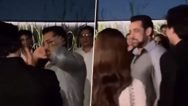 Salman Khan Grooves to 'Tere Mast Mast Do Nain' Song at Arbaaz Khan-Sshura Khan's Wedding (Watch Video)