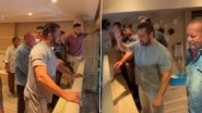 Salman Khan Turns 58: Superstar Greets Fans Outside Galaxy Apartments in Mumbai on His Birthday (Watch Video)