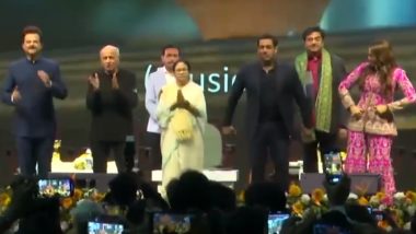 KIFF 2023: Salman Khan and Anil Kapoor Groove With CM Mamata Banerjee at Inauguration Ceremony (Watch Video)