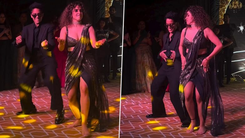 Sanya Malhotra Lights Up Her Sister’s Sangeet Ceremony With Energetic Dance Moves by Grooving to This Iconic Chennai Express Song (Watch Video)