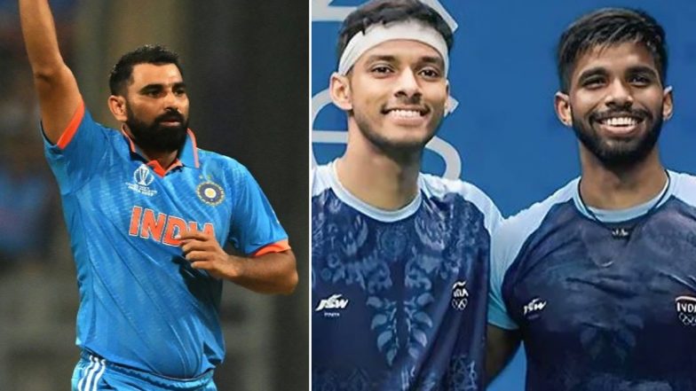Sports Ministry Confirms Satwiksairaj Rankireddy-Chirag Shetty to Receive Khel Ratna Award, Mohammed Shami and 25 Other Athletes to Be Honoured With Arjuna Award