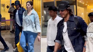 Shah Rukh Khan Keeps It Super Casual As He Gets Papped at Airport Ahead of Dunki's Trailer Release (Watch Video)