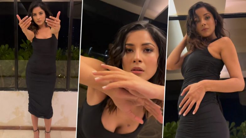 Shehnaaz Gill Looks Smoking Hot in Black Bodycon Dress, Flaunts Her Glamorous Figure in Latest Insta Video