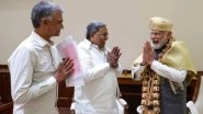 Karnataka CM Siddaramaiah Meets PM Narendra Modi, Seeks Release of Rs 18,177 Crore Drought Package (See Pics)