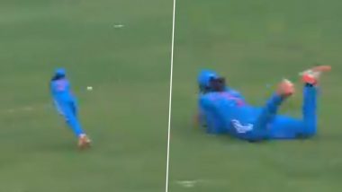 Superwoman! Sneh Rana Takes Sensational Diving Catch to Dismiss Alyssa Healy During IND-W vs AUS-W 1st ODI 2023 (Watch Video)