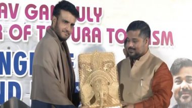 Former BCCI President Sourav Ganguly Officially Appointed As Brand Ambassador of Tripura Tourism