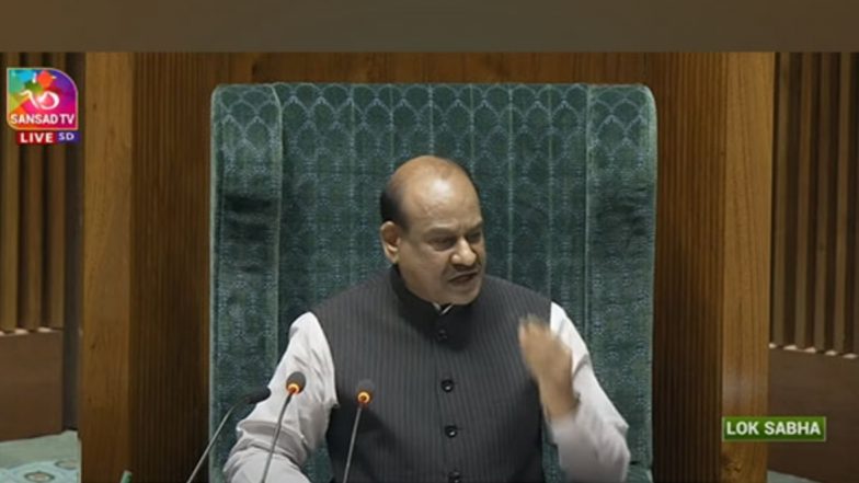 Parliament Security Breach Case: ‘Sad That Politics Is Being Done on This’, Says Speaker Om Birla on Lok Sabha Incident