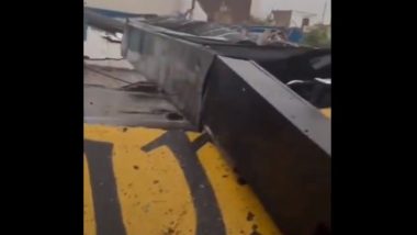 Storm in Argentina: 14 Killed After Roof of Sports Centre Collapses During Roller Skating Competition in Bahia Blanca (Watch Video)