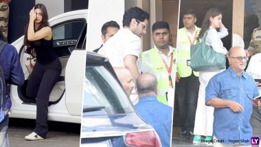 Suhana Khan, Agastya Nanda and Navya Naveli Nanda Spotted at Airport; Trio Jets Off to Undisclosed Location for New Year Vacation (View Pic)
