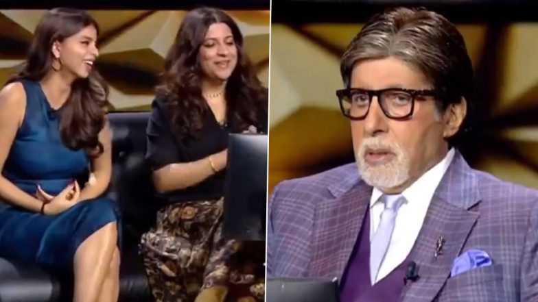 Kaun Banega Crorepati 15: Suhana Khan Being Clueless About Daddy Shah Rukh Khan’s ‘Padma Shri’ Win Leaves Amitabh Bachchan Surprised (Watch Video)
