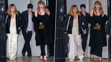 Pregnant Suki Waterhouse Flaunts Baby Bump While Exiting Poor Things Premiere Event With Beau Robert Pattinson and Taylor Swift (Watch Video)