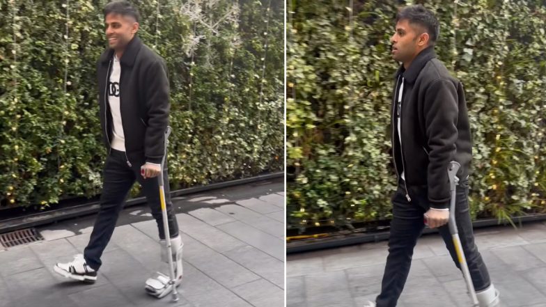 ‘Meri Ek Taang Nakli Hai…’ Suryakumar Yadav Provides Update on Ankle Injury With a Twist by Using Welcome Movie’s Famous Dialogue, Video Goes Viral