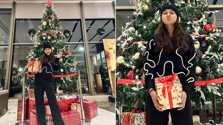 Tejasswi Prakash Spreads Festive Cheer As She Poses With Christmas Tree and Gifts, See Pictures Here!