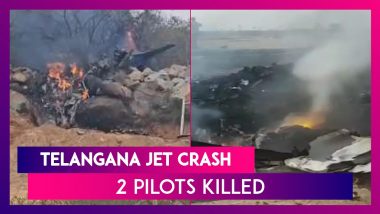 Telangana Jet Crash: Two Indian Air Force Pilots Killed In Pilatus Trainer Aircraft Crash In Hyderabad; Probe Underway