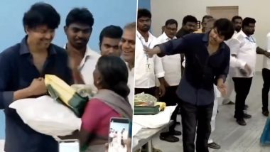 Thalapathy Vijay Arrives in Tuticorin, Distributes Flood Relief Materials to Affected Families (Watch Video)