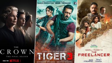 OTT Releases Of The Week: Elizabeth Debicki's The Crown Season 6 Part 2 On Netflix, Salman Khan's Tiger 3 On Amazon Prime, Mohit Raina's The Freelancer Part 2 on Disney+ Hotstar & More