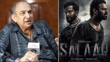 Salaar Conflict: Theatre Exhibitor Manoj Desai Reveals Prabhas Decided To Cancel His Film Release In Hyderabad and Chennai Theatres (Watch Video)