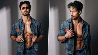 Tiger Shroff Flaunts Ripped Physique in Denim Jacket, Check Out His Latest Pictures