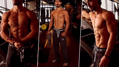 Tiger Shroff Gives Major Fitness Goals As He Flaunts His Ripped Physique From His Latest Gym Routine (Watch Video)