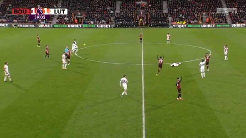 Bournemouth vs Luton Town Match in Premier League 2023–24 Called Off After Tom Lockyer Collapses on the Pitch at Vitality Stadium (Watch Video)