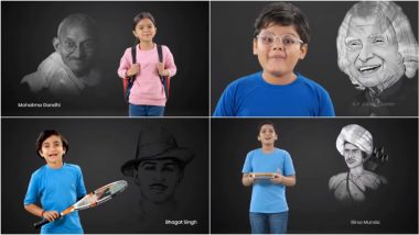 Happy New Year 2024: From Mahatma Gandhi and APJ Abdul Kalam to Bhagat Singh and Birsa Munda, Future Generation Pays Tribute to Our Heroes As 2023 Ends (Watch Video)