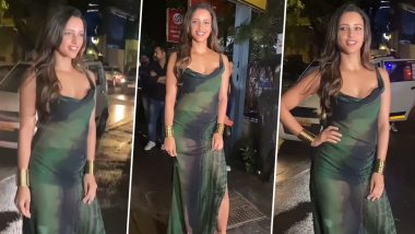 Triptii Dimri Looks Sensational In Green See-Through Dress With Cowl Neckline (Watch Video)