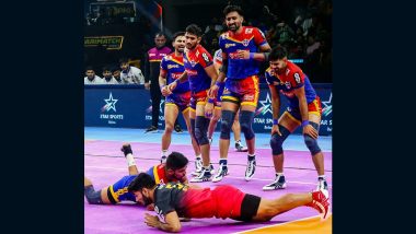 PKL 2023–24: Pardeep Narwal’s Super 10 Helps UP Yoddhas Win First Home Game Against Bengaluru Bulls