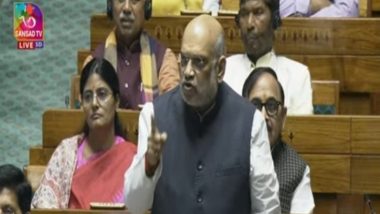 'One Flag, One PM, One Constitution' Not a Political Slogan, Union Home Minister Amit Shah in Lok Sabha (Watch Video)