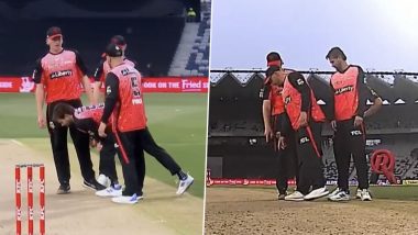 BBL 2023-24 Match Abandoned Due to Unsafe Pitch, Play Called Off in Melbourne Renegades vs Perth Scorchers After 6.5 Overs