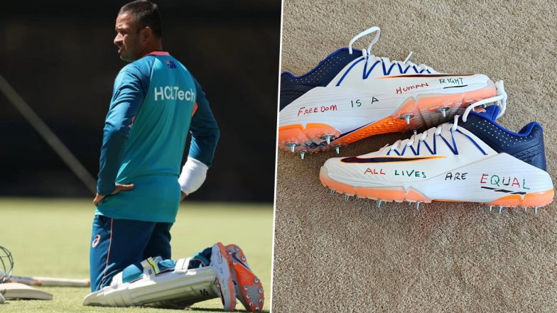 ‘Together We Can Fight for a Better Future’ Usman Khawaja Thanks Fans for Support After ICC’s Ban on Shoes With ‘Pro Palestine’ Messages