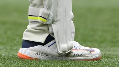 Usman Khawaja Wears Shoes With Names of His Daughters During AUS vs PAK 2nd Test After ICC Bans Him From Using Dove Logo, Picture Goes Viral