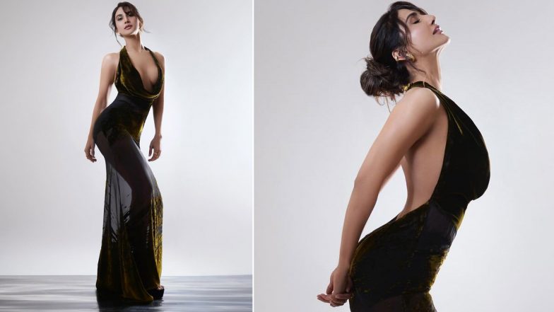 Vaani Kapoor Flaunts Ample Cleavage in Sheer Dark Black and Moss-Coloured Fancy Cut Bodycon Dress, Actress Shares Stunning Pics On Insta