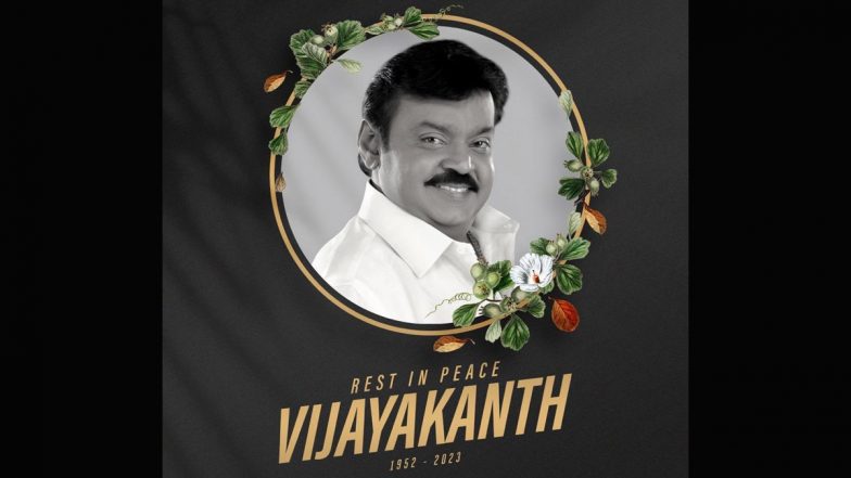 Vijayakanth Funeral Update: Actor-Politician's Last Rites Scheduled for 4.45 PM on December 29 at DMDK Office in Koyambed