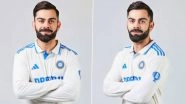 Virat Kohli Headshot in Indian Cricket Team Jersey Ahead of IND vs SA 1st Test 2023 Goes Viral