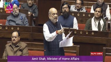 Full Statehood to Jammu and Kashmir Would Be Restored at Appropriate Time, Says Amit Shah in Rajya Sabha (Watch Video)