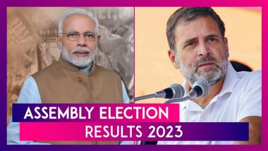Assembly Election 2023 Results: BJP Poised To Win Madhya Pradesh, Rajasthan & Chhattisgarh; Congress Set For Victory In Telangana