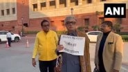 TMC Leader Derek O&rsquo;Brien Sits on Silent Protest in Parliament Complex After Suspension From Rajya Sabha for Disrupting Proceedings (Watch Video)