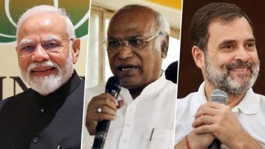 PM Narendra Modi Attacks Congress and Rahul Gandhi, Says 'Congress Ki Dukaan Tala Lagne Ki Naubat AA Gayi Hai' (Watch Video)