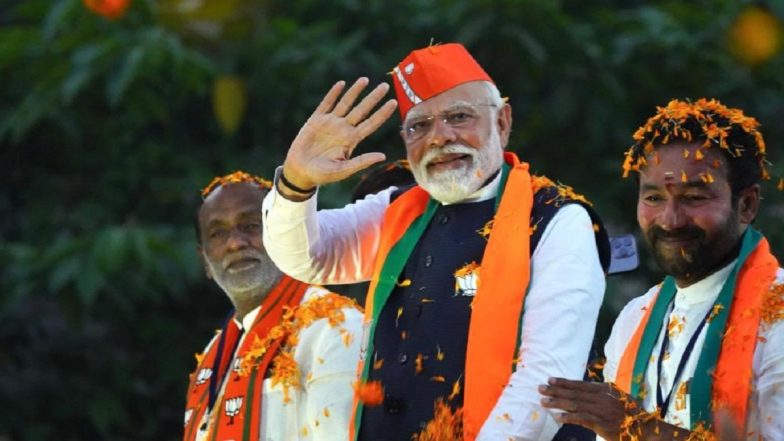 'We Bow to Janta Janardan', Says PM Narendra Modi as BJP Poised to Win Rajasthan, Madhya Pradesh and Chhattisgarh Assembly Elections; Thanks People for Their 'Unwavering Support'