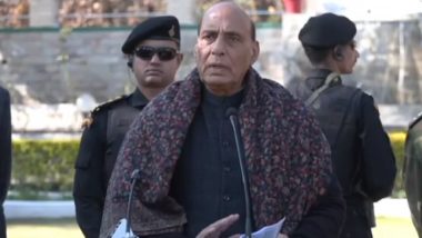 Jammu and Kashmir: Rajnath Singh Reviews Security Situation Along LoC in Wake of Killing of Four Soldiers, Lauds Soldiers’ Contributions (Watch Video)