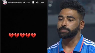 Mohammed Siraj Shares Broken Heart Emojis As Instagram Story, Leaves Fans Puzzled