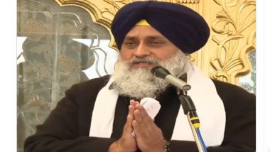 SAD Chief Sukhbir Singh Badal Seeks Apology for Not Being Able To Nab Those Behind 2015 Sacrilege Incidents (Watch Video)