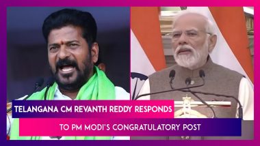 Telangana CM Revanth Reddy Responds To PM Narendra Modi’s Congratulatory Message, Says Hopeful For Centre’s Support In Development Of State
