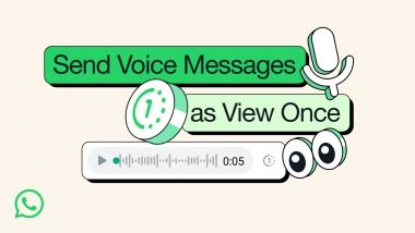 WhatsApp New Feature Update: Meta-Owned App Rolls Out 'View Once' Voice Messages, Here's How to Send Self-Destructing Audio Message
