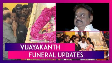 Vijayakanth Funeral Updates: Rajinikanth, Thalapathy Vijay & Other Celebs Pay Last Respects To 'Captain'